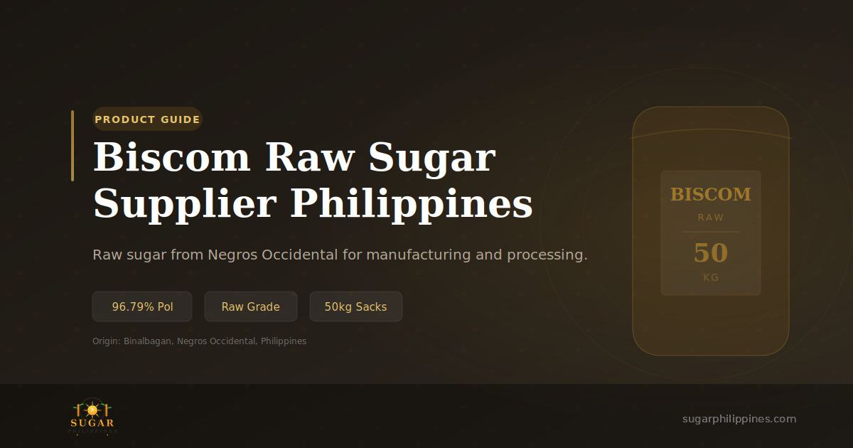 Biscom Raw Sugar Supplier