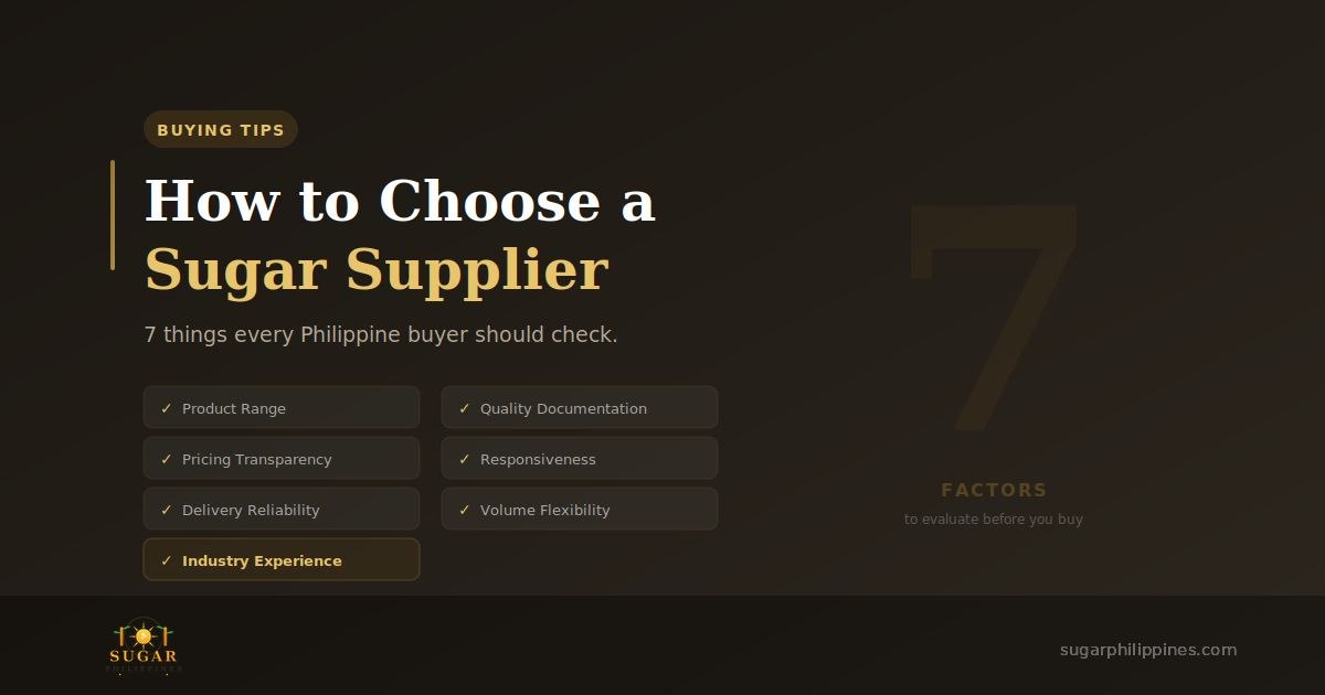 How to Choose a Sugar Supplier
