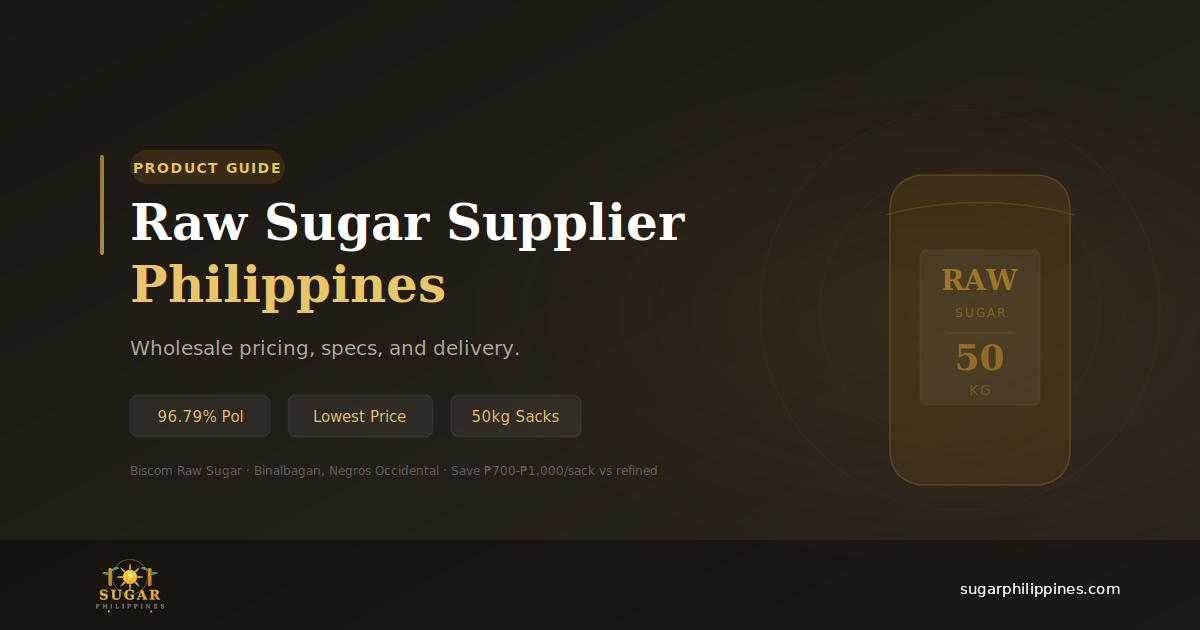 Raw Sugar Supplier Philippines