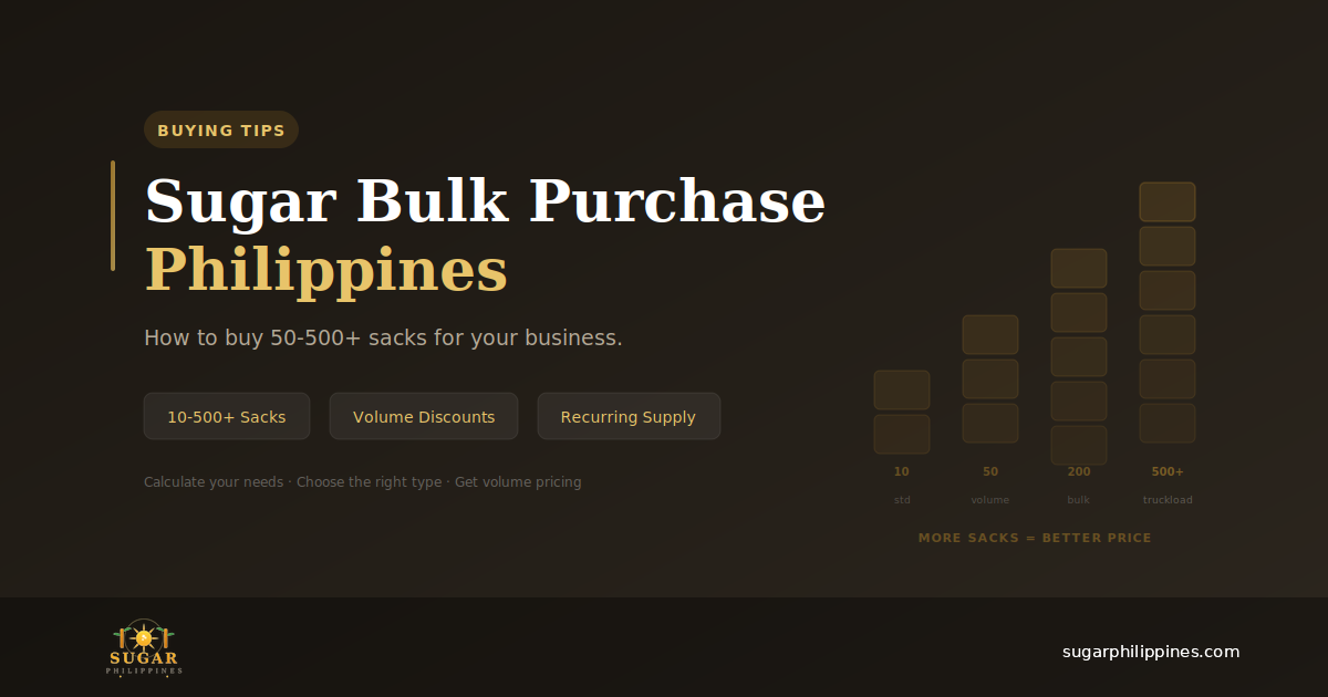 Sugar Bulk Purchase Philippines
